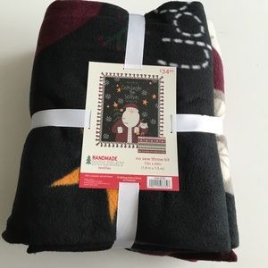 Santa no sew throw